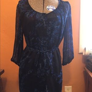 Dress with slip and belt express